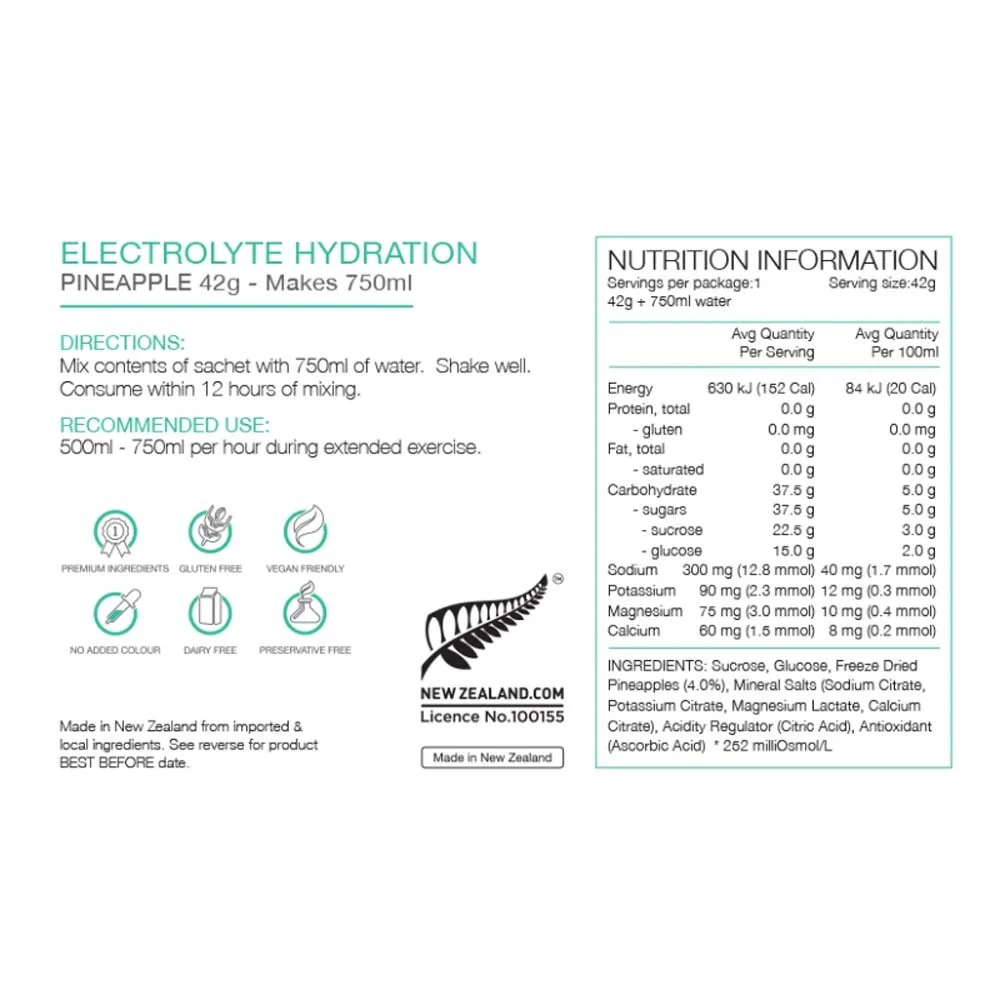 Pure Nutrition Electrolye Hydration 42g Sachet - Image 4