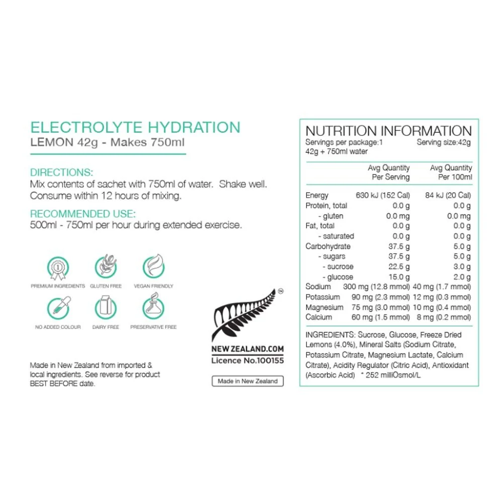 Pure Nutrition Electrolye Hydration 42g Sachet - Image 5